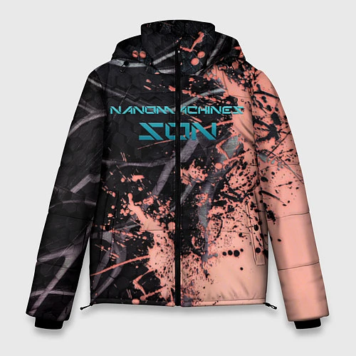 Мужская зимняя куртка MGR - Nanomachines Son / 3D-Черный – фото 1