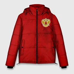 Куртка зимняя мужская СБОРНАЯ РОССИИ 2021 ФОРМА, цвет: 3D-черный