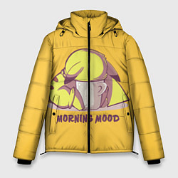 Куртка зимняя мужская Pikachu morning mood, цвет: 3D-черный