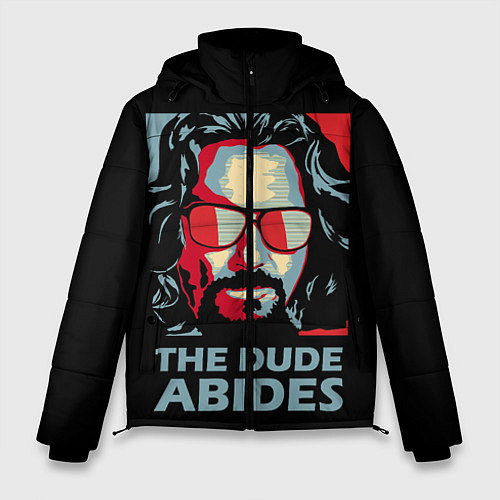 Мужская зимняя куртка The Dude Abides Лебовски / 3D-Черный – фото 1