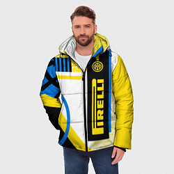 Куртка зимняя мужская ФК «Интер Милан» 202021, цвет: 3D-черный — фото 2