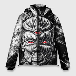 Куртка зимняя мужская Атака титанов: титан, цвет: 3D-черный