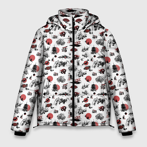 Мужская зимняя куртка Япония / 3D-Черный – фото 1