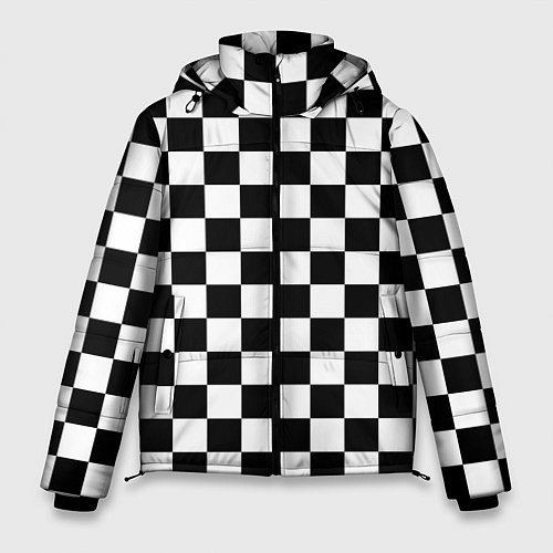 Мужская зимняя куртка Шахматист / 3D-Черный – фото 1