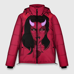 Куртка зимняя мужская Ангельский демон, цвет: 3D-черный