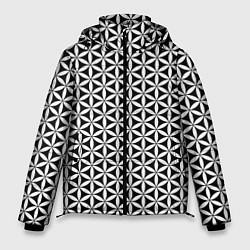 Куртка зимняя мужская Цветок Жизни, цвет: 3D-черный