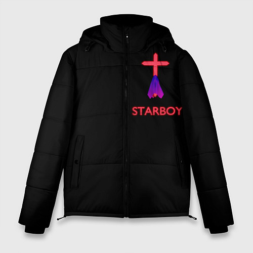 Мужская зимняя куртка STARBOY - The Weeknd / 3D-Черный – фото 1