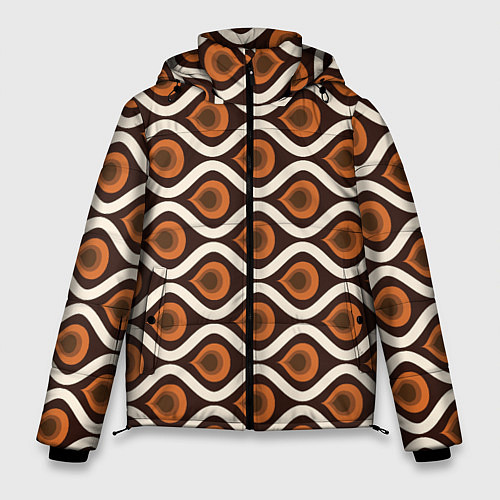 Мужская зимняя куртка Pattern / 3D-Черный – фото 1