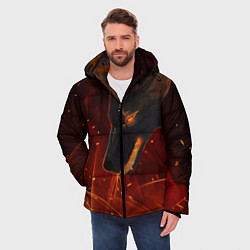 Куртка зимняя мужская ОГНЕНЫЙ ВОЛК, 3d, цвет: 3D-черный — фото 2