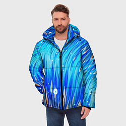 Куртка зимняя мужская Морские водоросли!, цвет: 3D-черный — фото 2