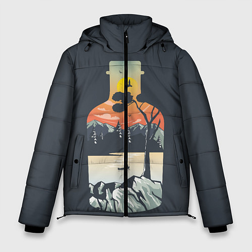Мужская зимняя куртка Философия / 3D-Черный – фото 1