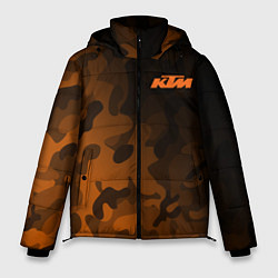 Куртка зимняя мужская KTM КТМ CAMO RACING, цвет: 3D-светло-серый