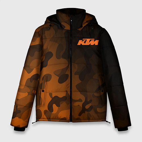 Мужская зимняя куртка KTM КТМ CAMO RACING / 3D-Красный – фото 1