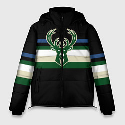 Куртка зимняя мужская Milwaukee Bucks форма Statement Edition, цвет: 3D-черный