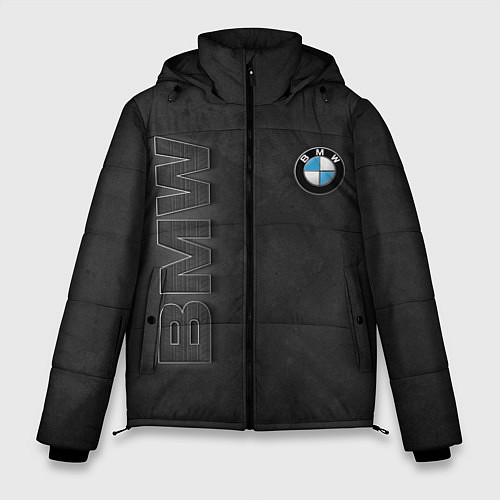 Мужская зимняя куртка BMW LOGO AND INSCRIPTION / 3D-Красный – фото 1