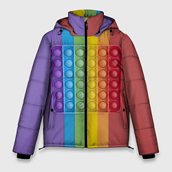 Куртка зимняя мужская ПОП ИТ ПОЛОСЫ, цвет: 3D-светло-серый