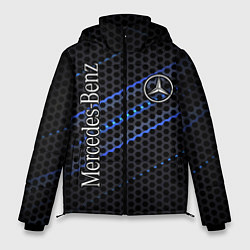 Куртка зимняя мужская MERCEDES LOGO NEON, цвет: 3D-черный