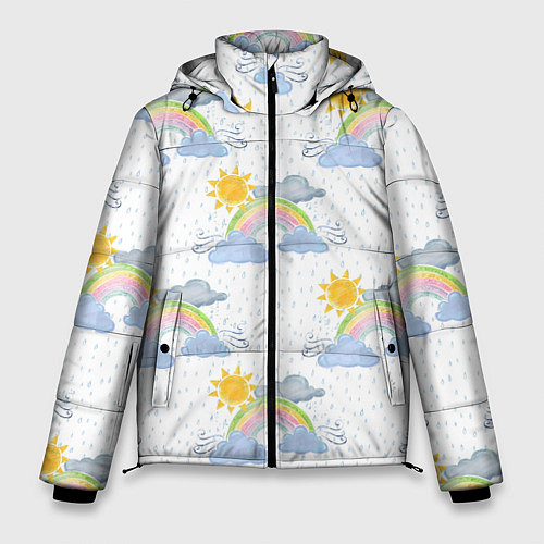Мужская зимняя куртка Погода / 3D-Черный – фото 1