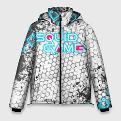 Куртка зимняя мужская Игра в кальмара, цвет: 3D-черный