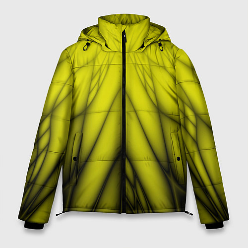 Мужская зимняя куртка Абстракция 535 / 3D-Черный – фото 1