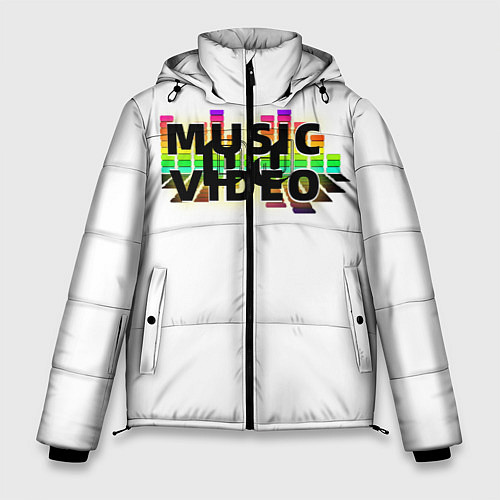 Мужская зимняя куртка Merch - DJ MUSICVIDEO / 3D-Черный – фото 1