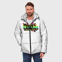 Куртка зимняя мужская Merch - DJ MUSICVIDEO, цвет: 3D-черный — фото 2