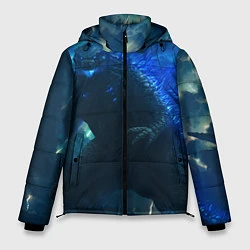 Куртка зимняя мужская ГОДЗИЛЛА В МОРЕ, цвет: 3D-светло-серый