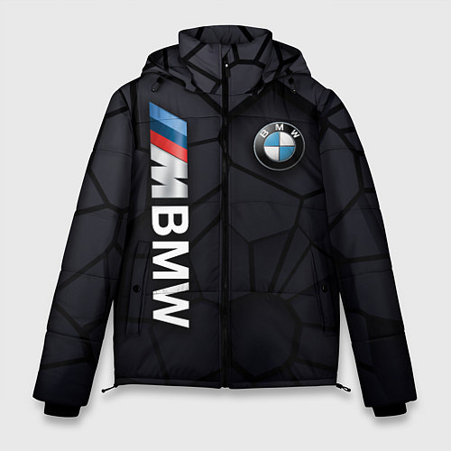 Мужская зимняя куртка BMW sport 3D плиты 3Д плиты / 3D-Черный – фото 1