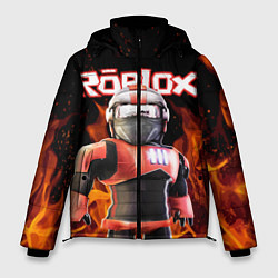 Куртка зимняя мужская ROBLOX FIRE РОБЛОКС ОГОНЬ ПОЖАРНЫЙ, цвет: 3D-красный