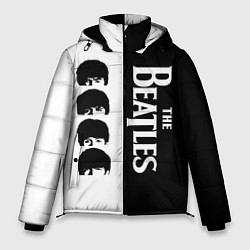 Мужская зимняя куртка The Beatles черно - белый партер