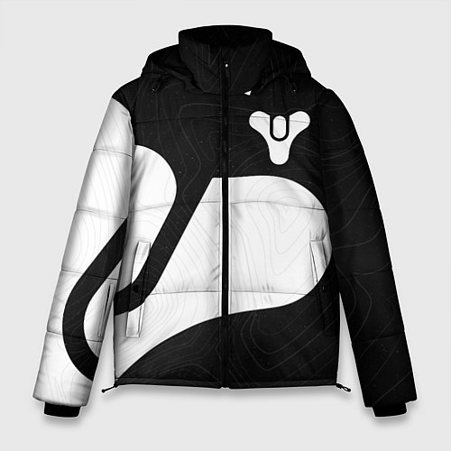 Мужская зимняя куртка DESTINY 2 LOGO WHITE / 3D-Красный – фото 1