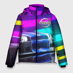 Куртка зимняя мужская NISSAN GT-R SKYLINE, цвет: 3D-светло-серый