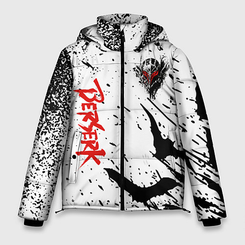 Мужская зимняя куртка Берсерк: Гранж / 3D-Черный – фото 1