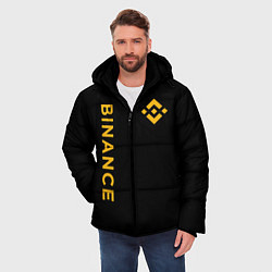 Куртка зимняя мужская БИНАНС ЛОГО КАРБОН BINANCE LOGO, цвет: 3D-красный — фото 2