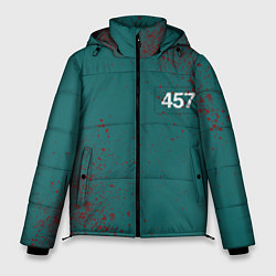 Куртка зимняя мужская Игра в кальмара: Персонаж 457, цвет: 3D-черный