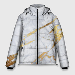 Куртка зимняя мужская Золото на белом, цвет: 3D-черный