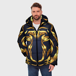 Куртка зимняя мужская Золотой символ года Тигр, цвет: 3D-светло-серый — фото 2
