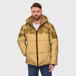 Куртка зимняя мужская Песочный, цвет: 3D-красный — фото 2