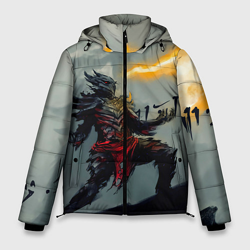 Мужская зимняя куртка Dragonborne is here / 3D-Светло-серый – фото 1
