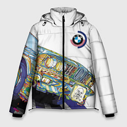 Куртка зимняя мужская Бэха в стиле поп-арт, цвет: 3D-светло-серый