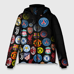 Куртка зимняя мужская PSG LOGOBOMBING, цвет: 3D-красный