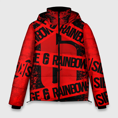 Мужская зимняя куртка Rainbow Six Siege: Опасно для жизни / 3D-Черный – фото 1
