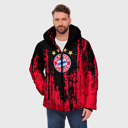 Куртка зимняя мужская Bayern Munchen: Бавария, цвет: 3D-красный — фото 2