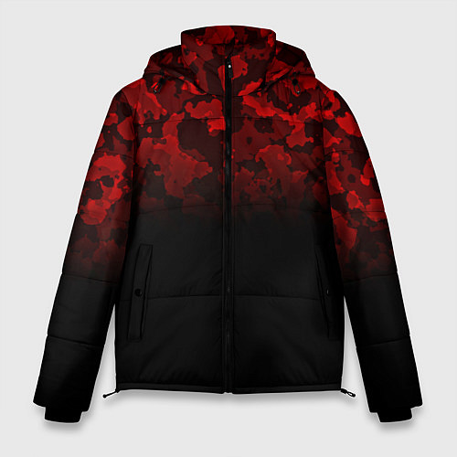 Мужская зимняя куртка BLACK RED CAMO RED MILLITARY / 3D-Черный – фото 1