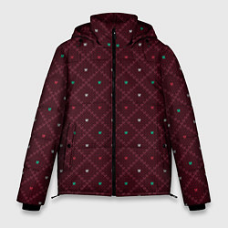 Куртка зимняя мужская Knitted Texture, цвет: 3D-черный