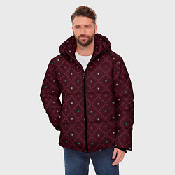 Куртка зимняя мужская Knitted Texture, цвет: 3D-черный — фото 2