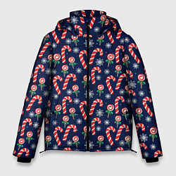 Куртка зимняя мужская Christmas Candy, цвет: 3D-черный