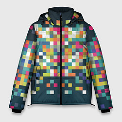 Мужская зимняя куртка Пикселизация