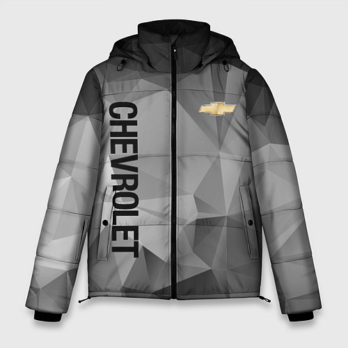 Мужская зимняя куртка Chevrolet Geometry / 3D-Красный – фото 1