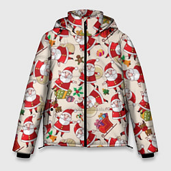 Куртка зимняя мужская Дед Мороз!, цвет: 3D-черный